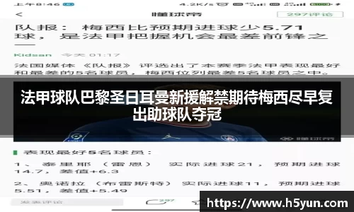 法甲球队巴黎圣日耳曼新援解禁期待梅西尽早复出助球队夺冠
