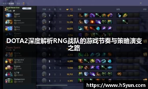 DOTA2深度解析RNG战队的游戏节奏与策略演变之路